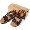 image:imageKuaiLu Mens Orthotic Sandals Comfortable Arch Support Foam Cushion Hiking Walking Sandles Fashion Camouflage Adjustable Sport Recovery Athletic Shoes For Man Urban OutdoorKhaki Black
