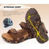 image:imageKuaiLu Mens Orthotic Sandals Comfortable Arch Support Foam Cushion Hiking Walking Sandles Fashion Camouflage Adjustable Sport Recovery Athletic Shoes For Man Urban OutdoorKhaki Brown