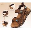 image:imageKuaiLu Mens Orthotic Sandals Comfortable Arch Support Foam Cushion Hiking Walking Sandles Fashion Camouflage Adjustable Sport Recovery Athletic Shoes For Man Urban OutdoorKhaki Brown
