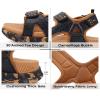 image:imageKuaiLu Mens Orthotic Sandals Comfortable Arch Support Foam Cushion Hiking Walking Sandles Fashion Camouflage Adjustable Sport Recovery Athletic Shoes For Man Urban OutdoorKhaki Black