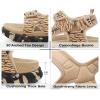 image:imageKuaiLu Mens Orthotic Sandals Comfortable Arch Support Foam Cushion Hiking Walking Sandles Fashion Camouflage Adjustable Sport Recovery Athletic Shoes For Man Urban OutdoorBeige