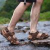 image:imageKuaiLu Mens Orthotic Sandals Comfortable Arch Support Foam Cushion Hiking Walking Sandles Fashion Camouflage Adjustable Sport Recovery Athletic Shoes For Man Urban OutdoorKhaki Brown
