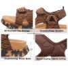 image:imageKuaiLu Mens Orthotic Sandals Comfortable Arch Support Foam Cushion Hiking Walking Sandles Fashion Camouflage Adjustable Sport Recovery Athletic Shoes For Man Urban OutdoorKhaki Brown