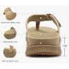 image:imageKuaiLu Mens Orthotic Cushion Flip Flops Mens Athletic Recovery Foam Walking Sandals Lightweight Summer Beach FlipFlop Slides Shoes for Man Soft Comfort Fit amp Arch SupportKhaki Beige