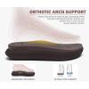 image:imageKuaiLu Mens Orthotic Cushion Flip Flops Mens Athletic Recovery Foam Walking Sandals Lightweight Summer Beach FlipFlop Slides Shoes for Man Soft Comfort Fit amp Arch SupportDark Brown