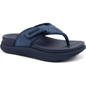 image:imageKuaiLu Mens Orthotic Cushion Flip Flops Mens Athletic Recovery Foam Walking Sandals Lightweight Summer Beach FlipFlop Slides Shoes for Man Soft Comfort Fit amp Arch SupportNavy Blue
