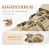 image:imageKuaiLu Womens Orthopedic Walking Sandals Comfortable Plantar Fasciitis Arch Support Sport Recovery Thick Cushion Closed Toe Hiking Sandal Adjustable Strap Casual Travel Beach Outdoor SandlesBeige