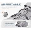 image:imageKuaiLu Womens Orthopedic Walking Sandals Comfortable Plantar Fasciitis Arch Support Sport Recovery Thick Cushion Closed Toe Hiking Sandal Adjustable Strap Casual Travel Beach Outdoor SandlesGrey