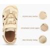image:imageKuaiLu Womens Orthopedic Walking Sandals Comfortable Plantar Fasciitis Arch Support Sport Recovery Thick Cushion Closed Toe Hiking Sandal Adjustable Strap Casual Travel Beach Outdoor SandlesWhite Khaki