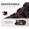 image:imageKuaiLu Womens Orthopedic Walking Sandals Comfortable Plantar Fasciitis Arch Support Sport Recovery Thick Cushion Closed Toe Hiking Sandal Adjustable Strap Casual Travel Beach Outdoor SandlesBlackRed