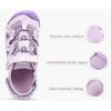 image:imageKuaiLu Womens Orthopedic Walking Sandals Comfortable Plantar Fasciitis Arch Support Sport Recovery Thick Cushion Closed Toe Hiking Sandal Adjustable Strap Casual Travel Beach Outdoor SandlesPurple White