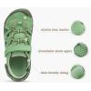 image:imageKuaiLu Womens Orthopedic Walking Sandals Comfortable Plantar Fasciitis Arch Support Sport Recovery Thick Cushion Closed Toe Hiking Sandal Adjustable Strap Casual Travel Beach Outdoor SandlesGreen