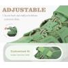 image:imageKuaiLu Womens Orthopedic Walking Sandals Comfortable Plantar Fasciitis Arch Support Sport Recovery Thick Cushion Closed Toe Hiking Sandal Adjustable Strap Casual Travel Beach Outdoor SandlesGreen