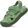 image:imageKuaiLu Womens Orthopedic Walking Sandals Comfortable Plantar Fasciitis Arch Support Sport Recovery Thick Cushion Closed Toe Hiking Sandal Adjustable Strap Casual Travel Beach Outdoor SandlesGreen