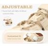 image:imageKuaiLu Womens Orthopedic Walking Sandals Comfortable Plantar Fasciitis Arch Support Sport Recovery Thick Cushion Closed Toe Hiking Sandal Adjustable Strap Casual Travel Beach Outdoor SandlesWhite Khaki