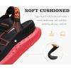 image:imageKuaiLu Womens Orthopedic Walking Sandals Comfortable Plantar Fasciitis Arch Support Sport Recovery Thick Cushion Closed Toe Hiking Sandal Adjustable Strap Casual Travel Beach Outdoor SandlesBlackRed