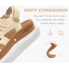 image:imageKuaiLu Womens Orthopedic Walking Sandals Comfortable Plantar Fasciitis Arch Support Sport Recovery Thick Cushion Closed Toe Hiking Sandal Adjustable Strap Casual Travel Beach Outdoor SandlesWhite Khaki