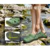 image:imageKuaiLu Womens Orthopedic Walking Sandals Comfortable Plantar Fasciitis Arch Support Sport Recovery Thick Cushion Closed Toe Hiking Sandal Adjustable Strap Casual Travel Beach Outdoor SandlesGreen
