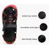 image:imageKuaiLu Womens Orthopedic Walking Sandals Comfortable Plantar Fasciitis Arch Support Sport Recovery Thick Cushion Closed Toe Hiking Sandal Adjustable Strap Casual Travel Beach Outdoor SandlesBlackRed