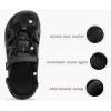 image:imageKuaiLu Womens Orthopedic Walking Sandals Comfortable Plantar Fasciitis Arch Support Sport Recovery Thick Cushion Closed Toe Hiking Sandal Adjustable Strap Casual Travel Beach Outdoor SandlesBlack