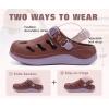 image:imageKuaiLu Womens Classic Recovery Clogs Comfortable Walking Cushion Sandals for Women Relif Plantar Fasciitis Ladies Orthotic Arch Support Slipon Mules Adult Slip Resistant ShoesDark Brown