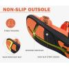 image:imageKuaiLu Womens Orthopedic Walking Sandals with Comfortable Arch Support Plantar Fasciitis Relief Summer Outdoor Hiking Sport Recovery Adjustable Strap Athletic Chunky Cushion ShoesOrange Black