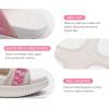 image:imageKuaiLu Womens Orthopedic Walking Sandals with Comfortable Arch Support Plantar Fasciitis Relief Summer Outdoor Hiking Sport Recovery Adjustable Strap Athletic Chunky Cushion ShoesPink White