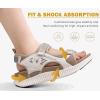 image:imageKuaiLu Womens Orthopedic Walking Sandals with Comfortable Arch Support Plantar Fasciitis Relief Summer Outdoor Hiking Sport Recovery Adjustable Strap Athletic Chunky Cushion ShoesBeige