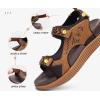 image:imageKuaiLu Womens Orthopedic Walking Sandals with Comfortable Arch Support Plantar Fasciitis Relief Summer Outdoor Hiking Sport Recovery Adjustable Strap Athletic Chunky Cushion ShoesBrown Khaki