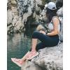image:imageKuaiLu Womens Orthopedic Walking Sandals with Comfortable Arch Support Plantar Fasciitis Relief Summer Outdoor Hiking Sport Recovery Adjustable Strap Athletic Chunky Cushion ShoesPink White