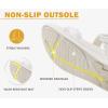 image:imageKuaiLu Womens Orthopedic Walking Sandals with Comfortable Arch Support Plantar Fasciitis Relief Summer Outdoor Hiking Sport Recovery Adjustable Strap Athletic Chunky Cushion ShoesWhite