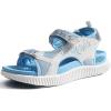 image:imageKuaiLu Womens Orthopedic Walking Sandals with Comfortable Arch Support Plantar Fasciitis Relief Summer Outdoor Hiking Sport Recovery Adjustable Strap Athletic Chunky Cushion ShoesBlue White