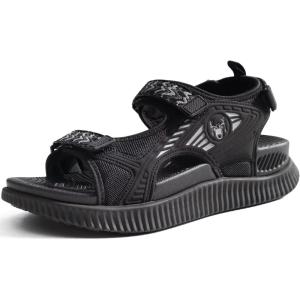 image:imageKuaiLu Womens Orthopedic Walking Sandals with Comfortable Arch Support Plantar Fasciitis Relief Summer Outdoor Hiking Sport Recovery Adjustable Strap Athletic Chunky Cushion ShoesAll Black