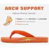 image:imageKuaiLu Flip Flops for Women with Arch Support Yoga Mat Comfortable Summer Beach Walking Thong Cushion Sandals Slip On Indoor OutdoorOrange