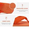 image:imageKuaiLu Flip Flops for Women with Arch Support Yoga Mat Comfortable Summer Beach Walking Thong Cushion Sandals Slip On Indoor OutdoorOrange
