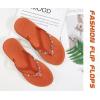 image:imageKuaiLu Womens Rhinestone Flip Flops with Comfort Arch Support Yoga Mat Cushion Sandals Fashion Summer Beach Travel Orthotic Walking Thong Sandles Slip on Plantar Fasciitis Indoor Outdoor ShoesOrange