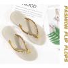 image:imageKuaiLu Womens Rhinestone Flip Flops with Comfort Arch Support Yoga Mat Cushion Sandals Fashion Summer Beach Travel Orthotic Walking Thong Sandles Slip on Plantar Fasciitis Indoor Outdoor ShoesTurmeric