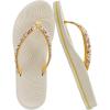 image:imageKuaiLu Womens Rhinestone Flip Flops with Comfort Arch Support Yoga Mat Cushion Sandals Fashion Summer Beach Travel Orthotic Walking Thong Sandles Slip on Plantar Fasciitis Indoor Outdoor ShoesTurmeric