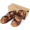 image:imageKuaiLu Mens Hiking Sandals With Arch Support Sport Recovery Athletic Walking Sandals For Man Outdoor Summer Casual Thick Cushion Beach Water Fisherman Sandal Size 715Khaki Browncamouflage