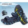 image:imageKuaiLu Mens Hiking Sandals With Arch Support Sport Recovery Athletic Walking Sandals For Man Outdoor Summer Casual Thick Cushion Beach Water Fisherman Sandal Size 715Navy Bluecamouflage