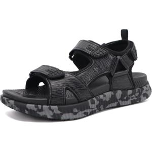 image:imageKuaiLu Mens Hiking Sandals With Arch Support Sport Recovery Athletic Walking Sandals For Man Outdoor Summer Casual Thick Cushion Beach Water Fisherman Sandal Size 715Blackcamouflage