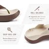 image:imageKuaiLu Womens Recovery Flip Flops with Comfortable Plantar Fasciitis Arch Support Orthotic Thong Sandals Cushion Sport Slides Reduces Stress on Feet Joints amp Back PostExerciseBeige Brown