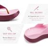image:imageKuaiLu Womens Recovery Flip Flops with Comfortable Plantar Fasciitis Arch Support Orthotic Thong Sandals Cushion Sport Slides Reduces Stress on Feet Joints amp Back PostExercisePink Wine