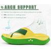 image:imageKuaiLu Womens Recovery Flip Flops with Comfortable Plantar Fasciitis Arch Support Orthotic Thong Sandals Cushion Sport Slides Reduces Stress on Feet Joints amp Back PostExerciseYellow Green
