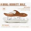 image:imageKuaiLu Womens Recovery Flip Flops with Comfortable Plantar Fasciitis Arch Support Orthotic Thong Sandals Cushion Sport Slides Reduces Stress on Feet Joints amp Back PostExerciseKhaki White