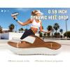 image:imageKuaiLu Womens Recovery Flip Flops with Comfortable Plantar Fasciitis Arch Support Orthotic Thong Sandals Cushion Sport Slides Reduces Stress on Feet Joints amp Back PostExerciseKhaki White