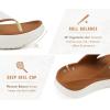 image:imageKuaiLu Womens Recovery Flip Flops with Comfortable Plantar Fasciitis Arch Support Orthotic Thong Sandals Cushion Sport Slides Reduces Stress on Feet Joints amp Back PostExerciseKhaki White
