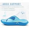 image:imageKuaiLu Womens Recovery Flip Flops with Comfortable Plantar Fasciitis Arch Support Orthotic Thong Sandals Cushion Sport Slides Reduces Stress on Feet Joints amp Back PostExerciseDouble Blue