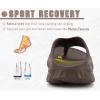 image:imageKuaiLu Womens Recovery Flip Flops with Comfortable Plantar Fasciitis Arch Support Orthotic Thong Sandals Cushion Sport Slides Reduces Stress on Feet Joints amp Back PostExerciseAll Brown