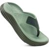 image:imageKuaiLu Womens Recovery Flip Flops with Comfortable Plantar Fasciitis Arch Support Orthotic Thong Sandals Cushion Sport Slides Reduces Stress on Feet Joints amp Back PostExerciseOlive Green